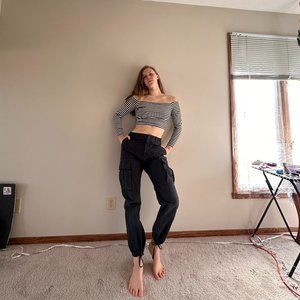 Black Nike Skate Board Joggers